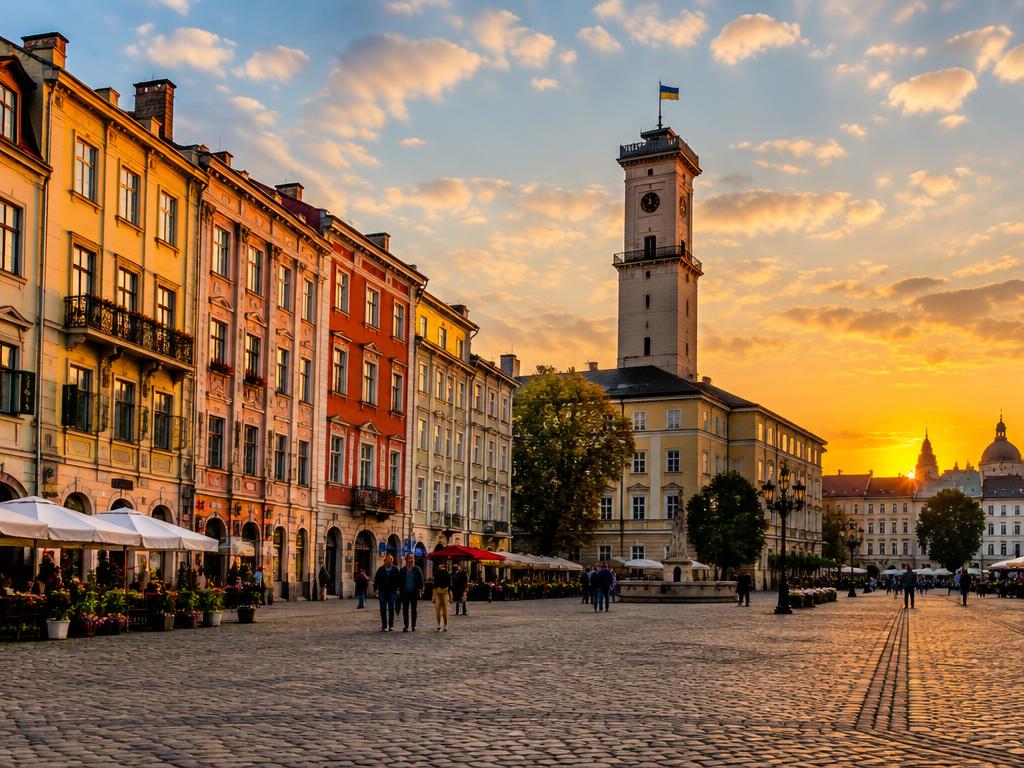 Historic old town of Lviv
